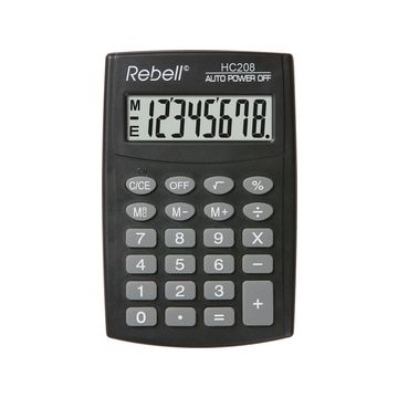 Rebell Calculatrice de poche HC 208, noir Rebell Calculatrice de poche HC 208, noir