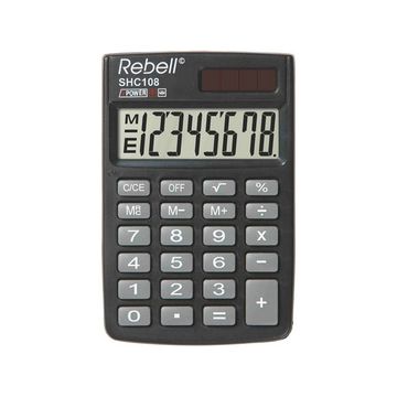 Rebell Calculatrice de poche SHC 108, noir