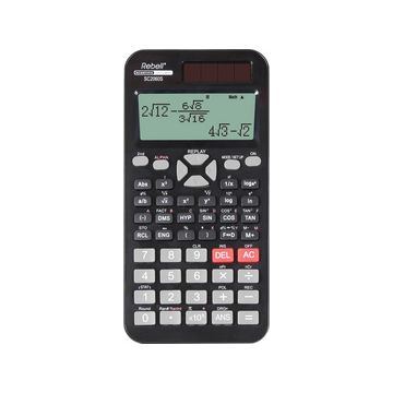 Rebell Calculatrice scolaire SC2060S, noir