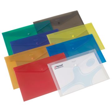 Rexel Pochette à documents Folder, A4, blanc translucide x5