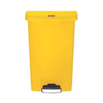 Rubbermaid Collecteur à pédale Slim Jim, 50 litres, jaune
