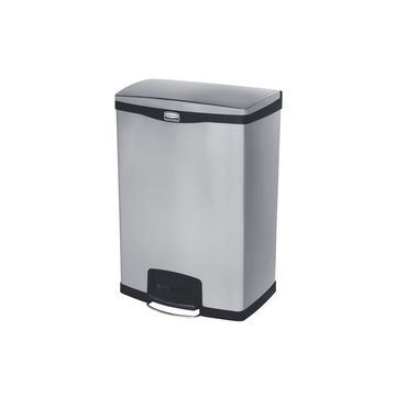 Rubbermaid Collecteur à pédale Slim Jim, en métal, 90 litres