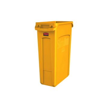 Rubbermaid Collecteur de déchets Slim Jim, 87 litres, jaune