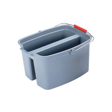 Rubbermaid Seau double, 18 litres, PP, gris Rubbermaid Seau double, 18 litres, PP, gris