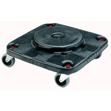 Rubbermaid Socle pour collecteur BRUTE carré, noir
