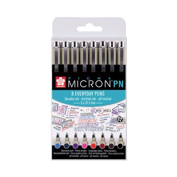 SAKURA Feutre fineliner Pigma Micron PN, kit de 8