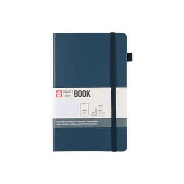 SAKURA Carnet, 130 x 210 mm, quadrillé, indigo foncé