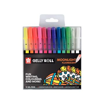 SAKURA Stylo roller encre gel Gelly Roll Moonlight étui de12