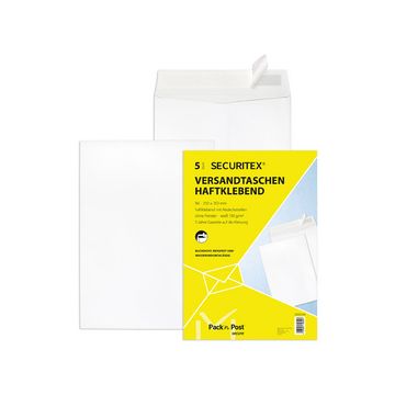 SECURITEX Pochette d'expédition, B4, sans fenêtre, blanc