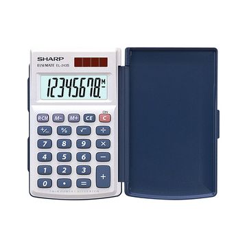 SHARP Calculatrice EL-243 S, fonctionnement solaire/batterie