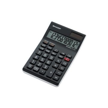 SHARP Calculatrice table EL-124 TWH, fonctionnement solaire/