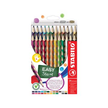 STABILO Crayon de couleur EASYcolors L, étui de 24