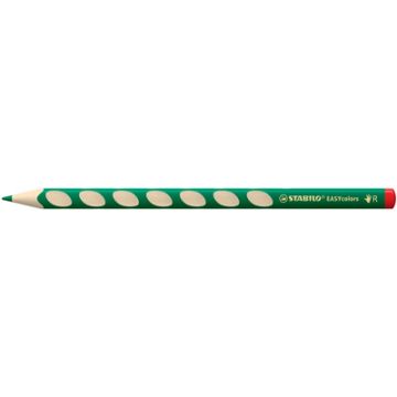 STABILO Crayon de couleur EASYcolors, pour droitiers, vert