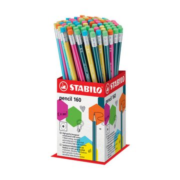 STABILO Crayon graphite Pencil 160 avec gomme, display de 72