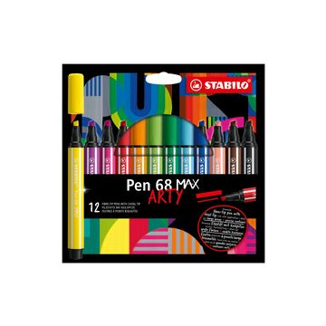STABILO Feutre Pen 68 MAX, étui de 12 ARTY