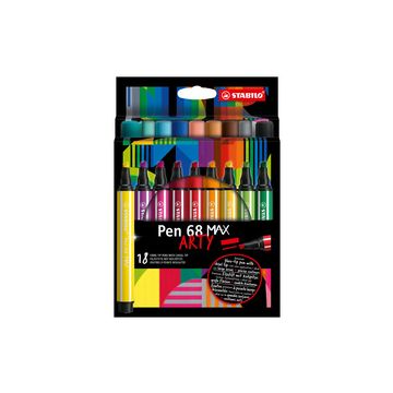 STABILO Feutre Pen 68 MAX, étui de 18 ARTY