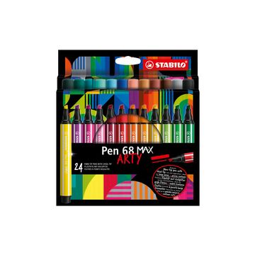 STABILO Feutre Pen 68 MAX, étui de 24 ARTY