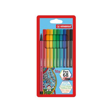 STABILO Feutre Pen 68, étui en carton de 10
