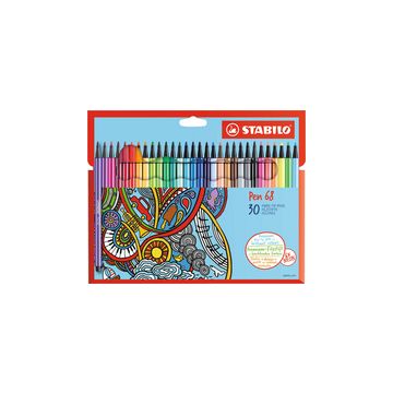 STABILO Feutre Pen 68, étui en carton de 30