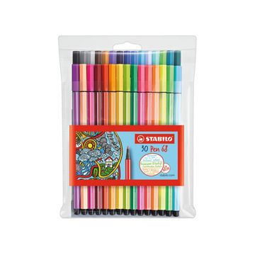 STABILO Feutre Pen 68, étui en plastique de 30