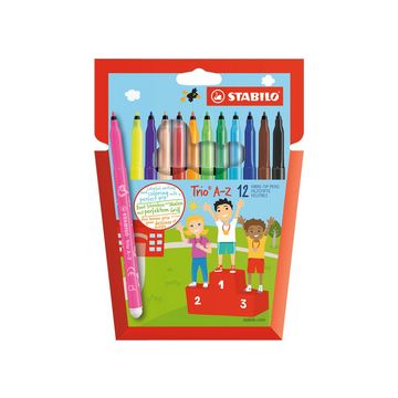 STABILO Feutre Trio A-Z, étui en carton de 12
