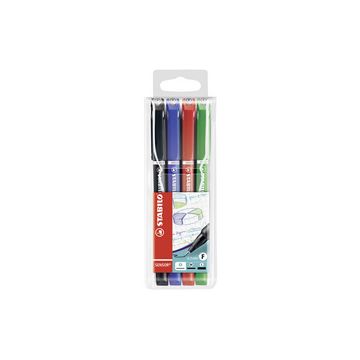 STABILO Feutre à pointe fine sensor F, étui plastique de 4