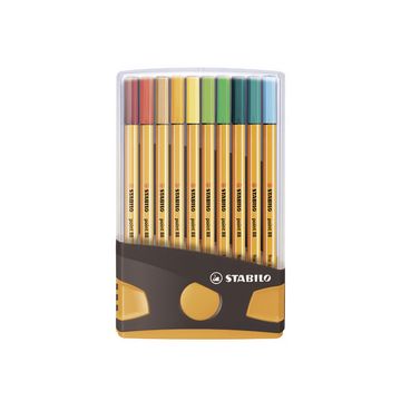 STABILO Feutre point 88, ColorParade de 20, gris/orange