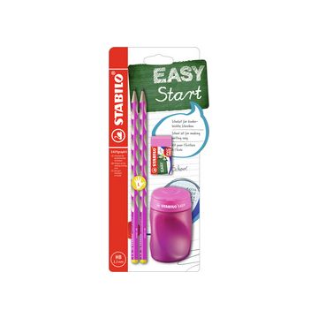 STABILO Kit d'écriture école EASYgraph "S", gaucher, rose