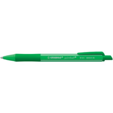 STABILO Stylo à bille rétractable pointball colorful, vert