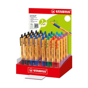 STABILO Stylo à bille rétractable, présentoir carton de 32