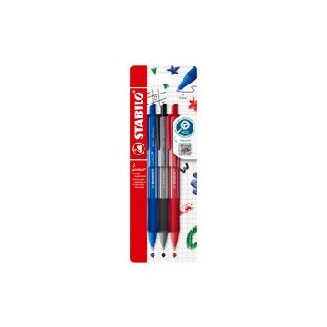 STABILO Stylo bille rétractable pointball colorful, 3 pièces