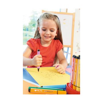 STABILO Stylo feutre Trio Scribbi, bleu