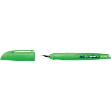 STABILO Stylo plume EASYbuddy FLUO M, pour droitiers, vert
