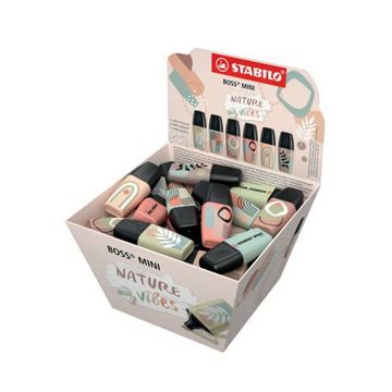 STABILO Surligneur BOSS MINI Naturevibes, présentoir de 50