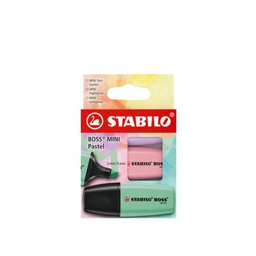 STABILO Surligneur BOSS MINI Pastel, étui carton de 3