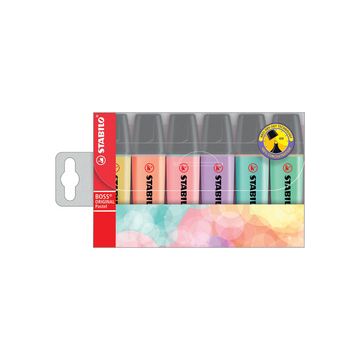 STABILO Surligneur BOSS ORIGINAL Pastel, étui de 6