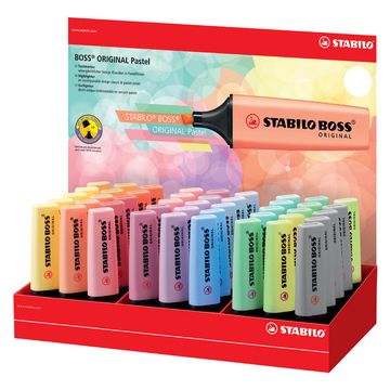 STABILO Surligneur BOSS ORIGINAL Pastel, présentoir de 45
