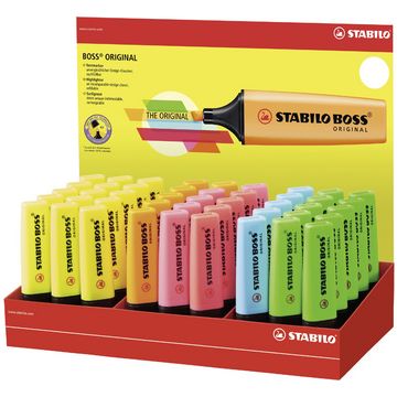 STABILO Surligneur BOSS ORIGINAL, présentoir en carton de 45