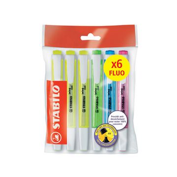 STABILO Surligneur swing cool FLUO, Ecopack de 6