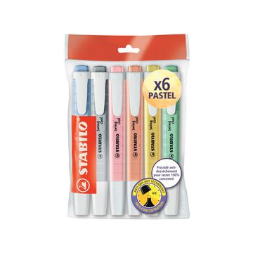 STABILO Surligneur swing cool PASTEL, Ecopack de 6