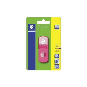STAEDTLER Combi gomme - taille-crayon 511 SE, rose fluo
