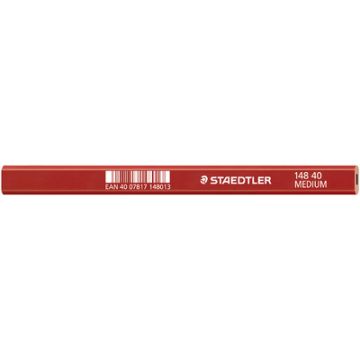 STAEDTLER Crayon de charpentier "moyen", ovale, marron rouge