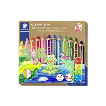 STAEDTLER Crayon de couleur hexagonal Noris junior,étui de12