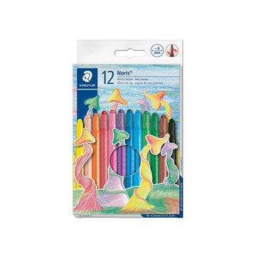 STAEDTLER Crayon en cire Noris, étui plastique de 12