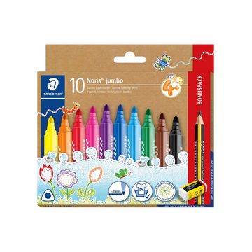 STAEDTLER Feutre Noris jumbo, pack bonus