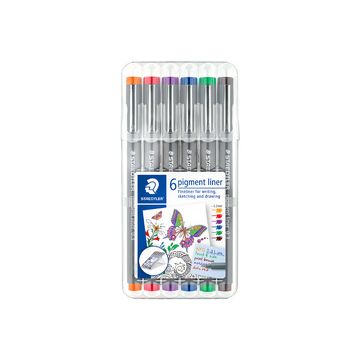 STAEDTLER Feutre à pigment, étui de 6,
