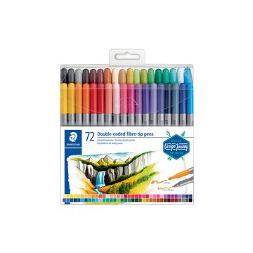 STAEDTLER Feutre double pointe Design Journey, étui de 72