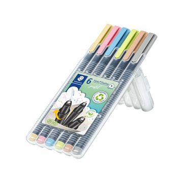 STAEDTLER Fineliner triplus pastel, étui de 6