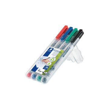 STAEDTLER Marqueur non permanent 315M Lumocolor, étui de 4 STAEDTLER Marqueur non permanent 315M Lumocolor, étui de 4