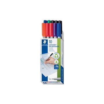 STAEDTLER Marqueur non-permanent 316F Lumocolor, étui de 10